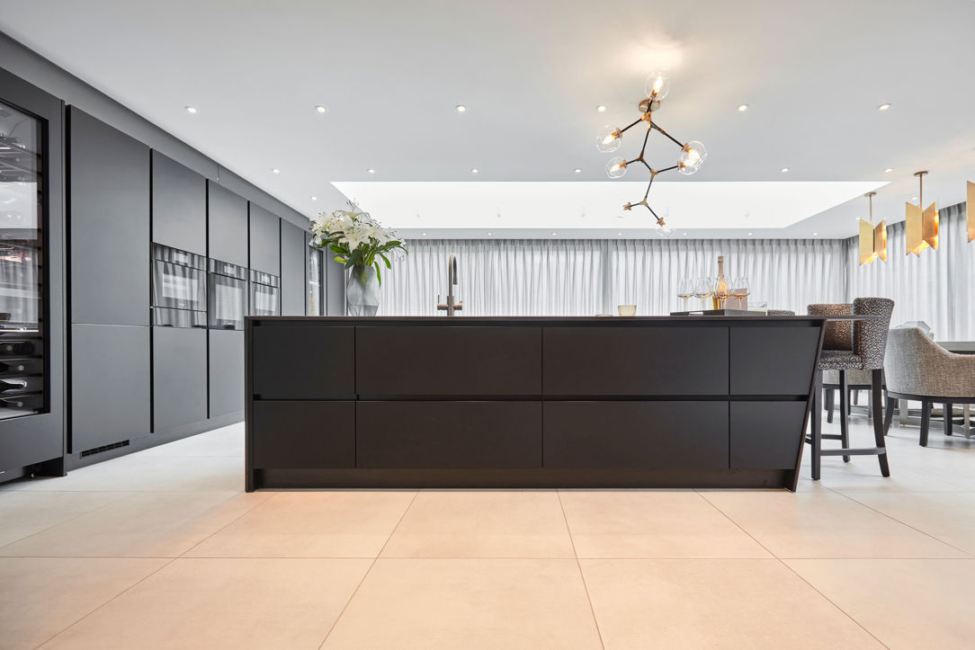 Super matt black Külmann kitchen