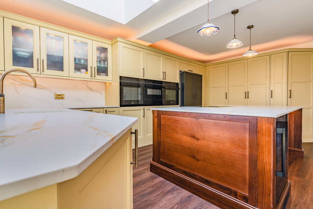 Walnut kitchen island