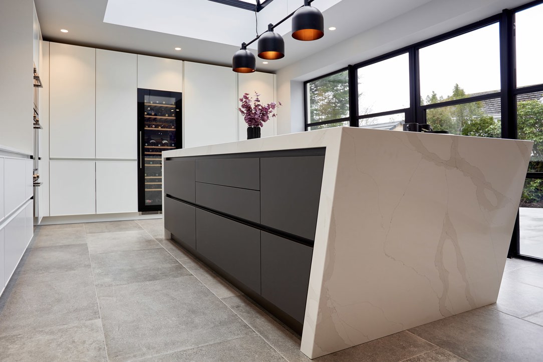 Kuhlmann angled cabinetry