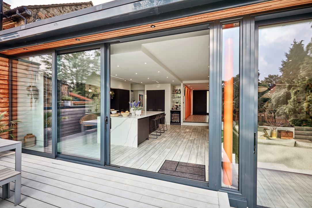 open-plan kitchen extension in Leeds