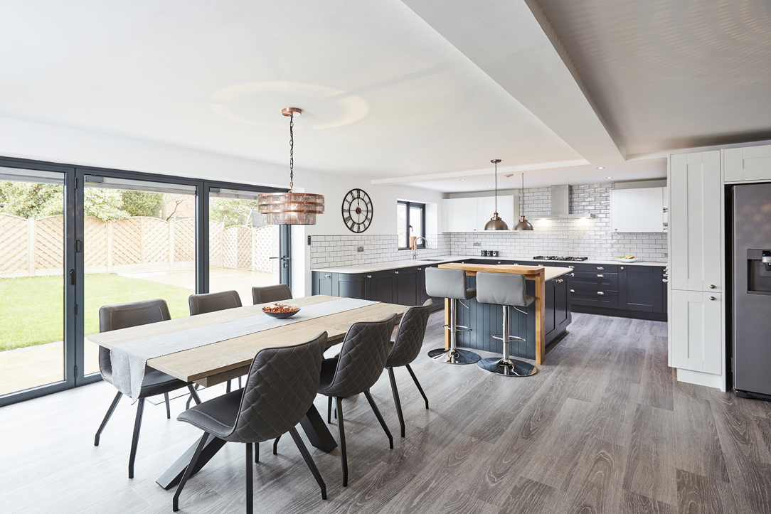 curved shaker kitchen